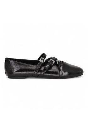 Ballerina donna in naplak colore nero. MICHAEL KORS | 40T51DFP1L-NERO